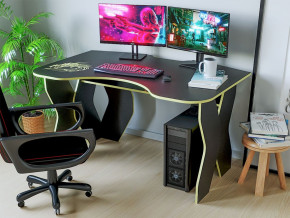Компьютерный стол КЛ №9.0 (Черный/Желтый) в Ягодном - yagodnyj.germes-mebel.ru | фото