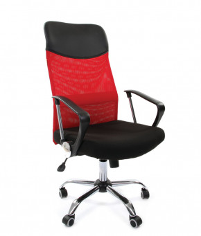Кресло для руководителя CHAIRMAN 610 N (15-21 черный/сетка красный) в Ягодном - yagodnyj.germes-mebel.ru | фото
