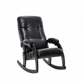 Кресло-качалка Модель 67 Венге, к/з Vegas Lite Black в Ягодном - yagodnyj.germes-mebel.ru | фото