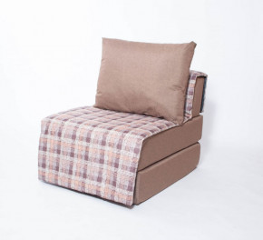 Кресло-кровать бескаркасное Харви (коричневый-квадро беж) в Ягодном - yagodnyj.germes-mebel.ru | фото