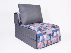 Кресло-кровать бескаркасное Харви (серый-сноу деним) в Ягодном - yagodnyj.germes-mebel.ru | фото