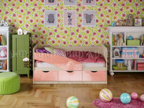 Кровать Бабочки (Розовый металлик) 1600 в Ягодном - yagodnyj.germes-mebel.ru | фото