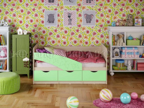 Кровать Бабочки (Салатовый матовый) 1600 в Ягодном - yagodnyj.germes-mebel.ru | фото