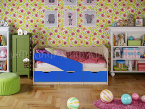 Кровать Бабочки (Синий матовый) 1800 в Ягодном - yagodnyj.germes-mebel.ru | фото