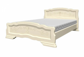 КАРИНА-6 Кровать из массива 1800 (Слоновая кость) в Ягодном - yagodnyj.germes-mebel.ru | фото