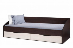 Кровать одинарная "Фея - 3" симметричная New (2000Х900) венге/вудлайн кремовый в Ягодном - yagodnyj.germes-mebel.ru | фото