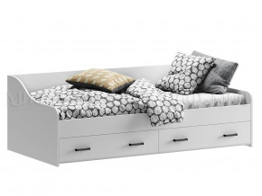 ВЕГА NEW Кровать 900 с настилом ЛДСП (Белый глянец/белый) в Ягодном - yagodnyj.germes-mebel.ru | фото
