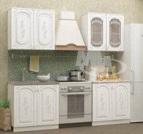 ЛИЗА-2 Кухонный гарнитур 1,6 Белый глянец холодный в Ягодном - yagodnyj.germes-mebel.ru | фото