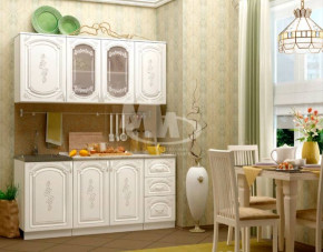 ЛИЗА-2 Кухонный гарнитур 1,7 Белый глянец холодный в Ягодном - yagodnyj.germes-mebel.ru | фото
