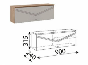 Лимба (гостиная) М10 Шкаф навесной малый в Ягодном - yagodnyj.germes-mebel.ru | фото