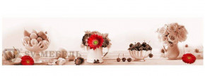 Панель стеновая Розы и вишни 2800 (sv-939) фотопечать в Ягодном - yagodnyj.germes-mebel.ru | фото