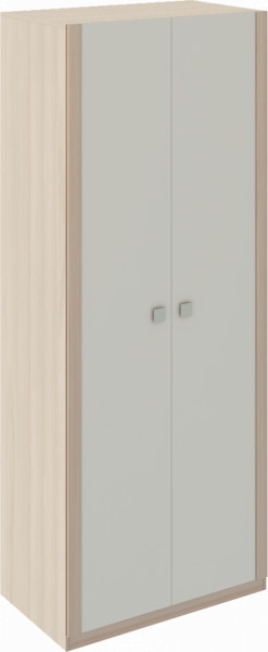 Шкаф 2 двери Глэдис М22 (ЯШС/Белый) в Ягодном - yagodnyj.germes-mebel.ru | фото