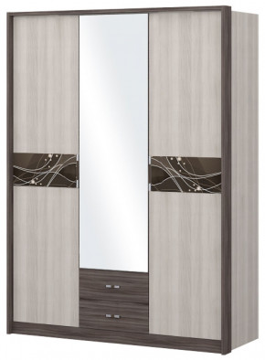 Шкаф 3-х дверный с зеркалом Шк68.2 МС Николь в Ягодном - yagodnyj.germes-mebel.ru | фото
