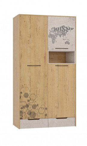 Шкаф для одежды 3 двери и 2 ящика Шк134.0 ДС Стэнфорд в Ягодном - yagodnyj.germes-mebel.ru | фото