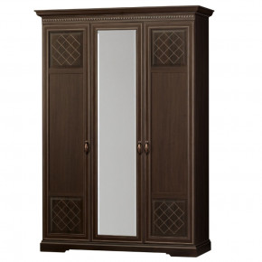 Шкаф для одежды 3-дверный №800 Парма Дуб нортон темный в Ягодном - yagodnyj.germes-mebel.ru | фото