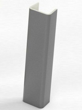Торцевая заглушка  для цоколя h100 мм (Алюминий; Венге; Дуб Сонома, Белый, Черный) в Ягодном - yagodnyj.germes-mebel.ru | фото