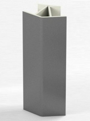 Угловое соединение для цоколя 135 гр. h100 мм (Алюминий; Венге; Дуб Сонома, Белый, Черный) в Ягодном - yagodnyj.germes-mebel.ru | фото